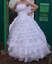 Срочно продам белое свадебное платье